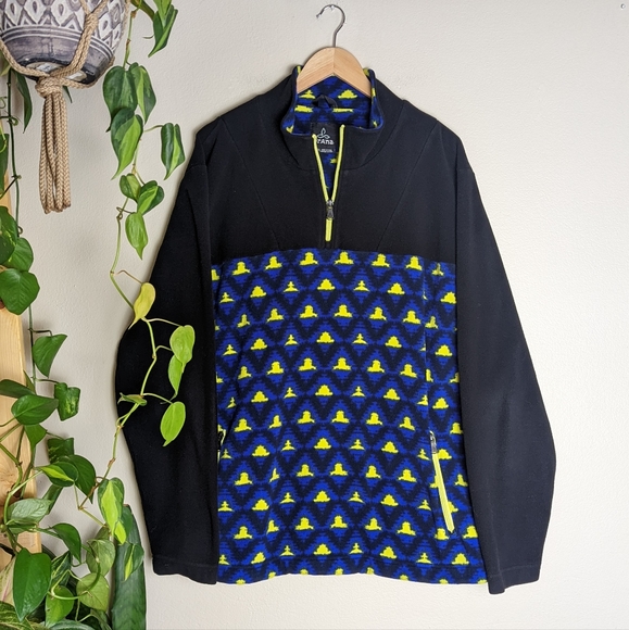 Prana Other - Prana | Arnu Quarter Zip Jacket Fleece Geometric Print